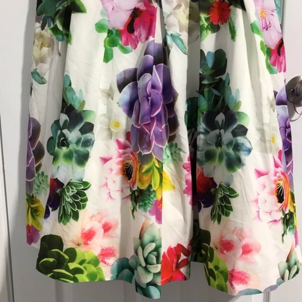 Summer Special Occasion Dress NWT City Chic succulent ivory floral XXL - Picture 13 of 16
